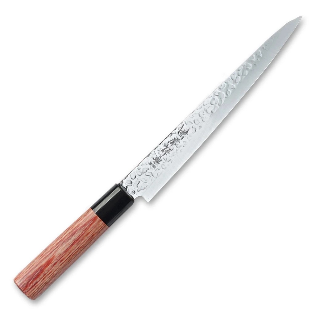 foto Japonsk� pl�tkovac� n�� Sujihiki 240mm Kanetsune KC-950 Tsuchime Series